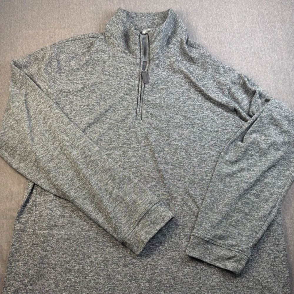 Member's Mark XXL Pullover Gray Quarter Zip Casual Long Sleeve‎ Mens
